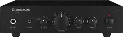 Kaufen Verstärker Monacor SA50 Endstufe Universal Stereo 25 Watt Schwarz TEILDEFEKT • 1€