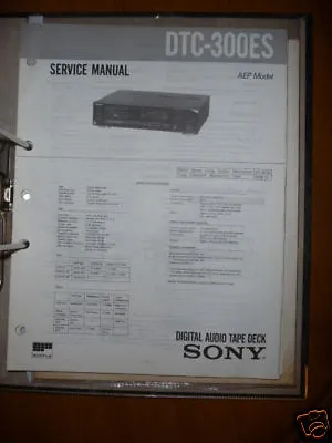 Kaufen Service Manual Sony DTC-300ES Digital Audio Tapedeck,ORIGINAL • 16.70€