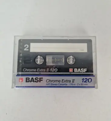 Kaufen BASF Chrome Extra 120 Type II Audio MC Kassette Cassette 1988 Vintage Rar Neu • 19.70€