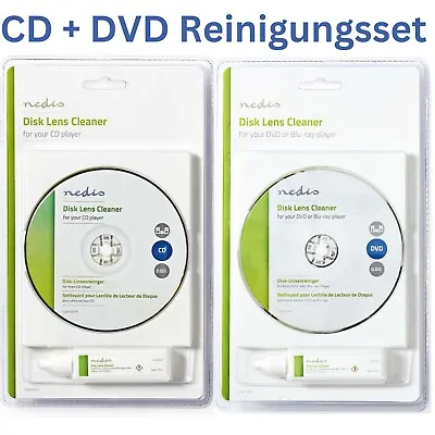 Kaufen ReinigungsCD ReinigungsDVD Set Laufwerk Laser Linsen Reinigungs CD DVD Blu-Ray • 11.45€