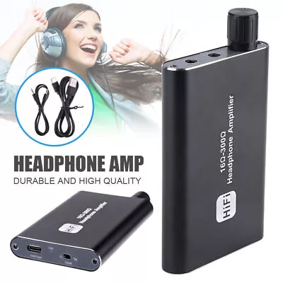 Kaufen Mini HIFI Kopfhörer Verstärker Portable Kopfhörer AMP Audio Kabel 3.5mm 16-300Ω • 19.99€