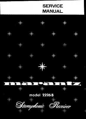 Kaufen Service Manual-Anleitung Für Marantz 2226 B • 12.50€