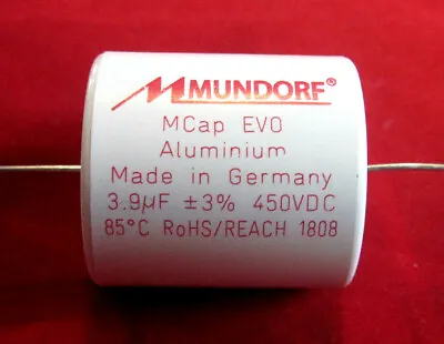 Kaufen MCap EVO Folienkondensator Mundorf 3,90 µF 450V DC Audio Kondensator • 7.20€