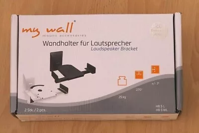 Kaufen My Wall HB 5 L - 2 Wandhalter Für Lautsprecher Boxen Drehbar Neigbar, Schwarz • 25€