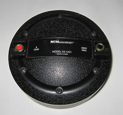 Kaufen 1 MCM Audio 53-1221 PA Horn Hochtontreiber Magnettreiber Titanium Horn Hochtöner • 39.99€