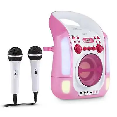 Kaufen Karaoke Musik Kompakt Anlage System Cd Spieler Mp3 Player Led Usb Boxen Mikrofon • 118.99€