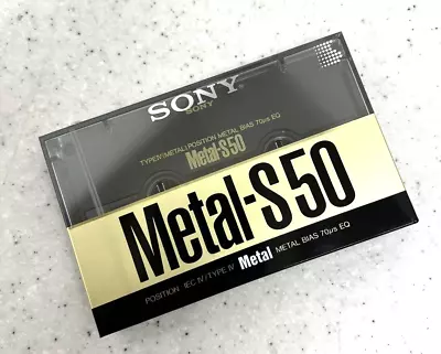 Kaufen SONY Metal-S 50 Type IV C50 MC Audio Cassette Tape Japan Neu/OVP/Sealed!! RaR!! • 46.50€