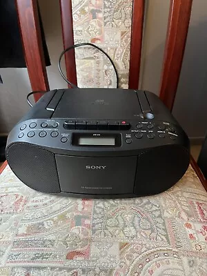 Kaufen Sony CFD-S70 CD Kasetten Player Baustellenradio MP3 AUX Boombox Schwarz • 50€