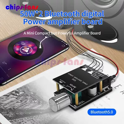 Kaufen ZK-502L Mini Bluetooth 5.0 DC Verstärker Platine Audio Digital Power 2 X 50 W Neu • 8.29€