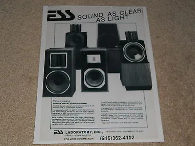 Kaufen ESS Lautsprecher Ad, 1986, AMT-1d, II, Bücherregal, 6D, Artikel, 1 Page • 7.60€