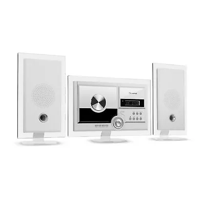 Kaufen Stereoanlage DAB+ Digitalradio CD Player USB MP3 Bluetooth Lautsprecher Weiß • 94.99€