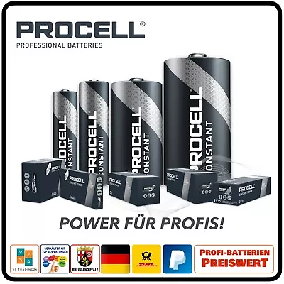Kaufen Duracell Procell Alkalin Batterien AA / AAA / Baby C / Mono D / 9V Block • 63.25€