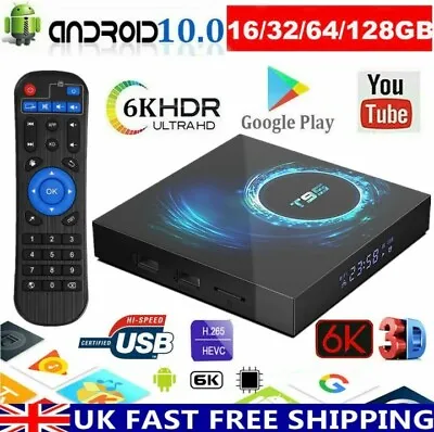 Kaufen T95 Android 10.0 TV Box 4GB/32GB Quad Core HD 6K HDMI WIFI 5G Media Player UK • 39.43€