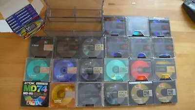 Kaufen Minidisk Mix  6 Stück Neu Und 20 Stück Gebraucht Mit Box • 50€