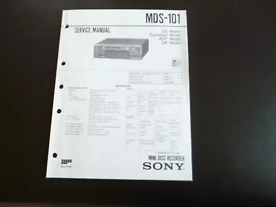 Kaufen Original Service Manual Schaltplan  Sony MDS-101 • 12.50€