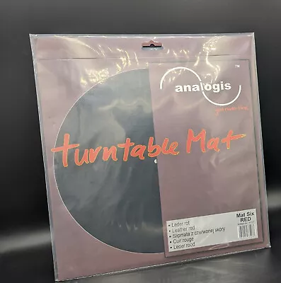 Kaufen Analogis Schallplatten-Matte »Mat Six Red« Plattentellerauflage Aus Rotem Leder • 28.95€