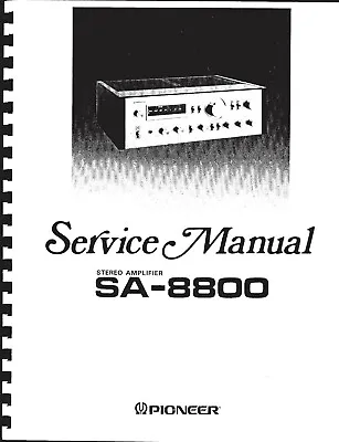Kaufen Service Manual-Anleitung Für Pioneer SA-8800  • 13.50€