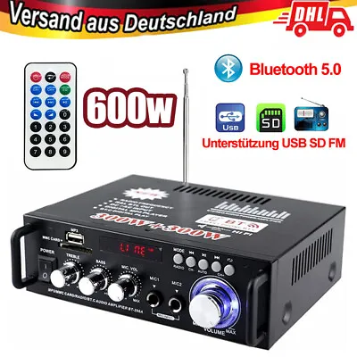 Kaufen Bluetooth Verstärker Stereo Amplifier 2 Kanal Audio Verstaerker Digital Endstufe • 28.99€