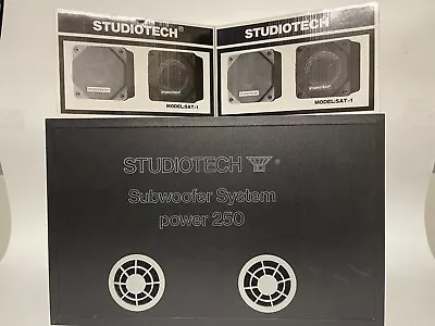 Kaufen Vintage Studiotech Surround-Sound-Lautsprechers - 4 Satellitenlautsprecher + Sub • 27€