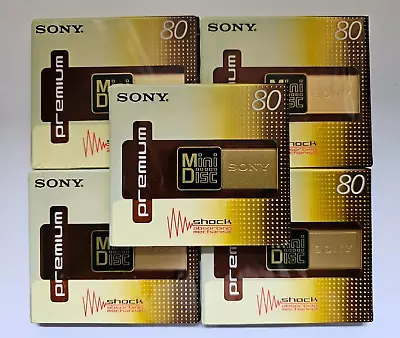 Kaufen SONY Premium MD 80 Minidisk  5er Pack In OVP • 11.11€