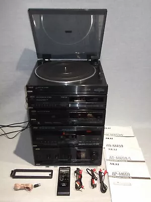 Kaufen Vintage Seltener Akai M459 Stapel HiFi-Systemverstärker, Deck, CD, Plattenspieler, Tuner • 271.01€