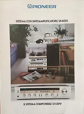Kaufen PIONEER HIFI Catalogo 1980/81 Brochure 14 Pagine ORIGINALE SX-600L SX-700L • 14.90€