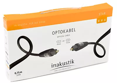 Kaufen Inakustik Star Opto Kabel 75cm Lichtleiter Optisches Digital Kabel Toslink 224 • 7.95€