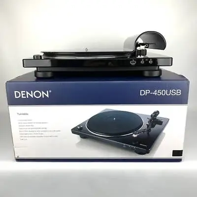 Kaufen Denon DP-450USB Plattenspieler USB Aufnahme Kompatibel Weiß/Schwarz DHL Japan • 698.37€