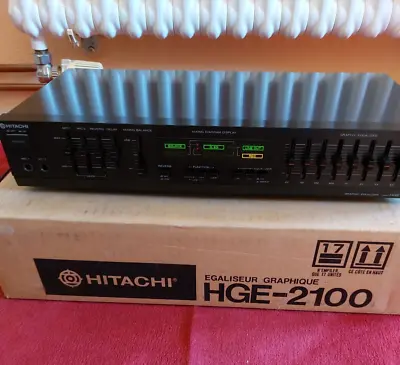 Kaufen Hitachi Equalizer HGE-2100 Klassischer 9 Band EQ Mit Zwei Mikrofoneingängen • 175€