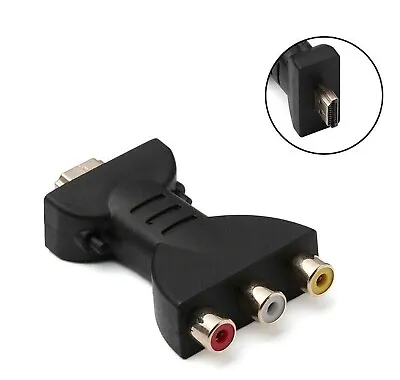 Kaufen Video Audio Adapter HDMI Stecker Auf 3x Chinch Buchse Konverter Für TV #096 • 7.99€