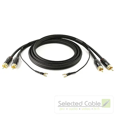 Kaufen Selected Cable 4m NF- Phonokabel 0,35mm² OFC  4,1m GND- Erdungskabel SC81-K3-BLK • 107.90€