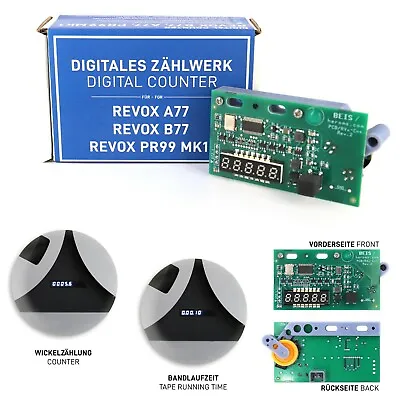 Kaufen Digitales Zählwerk F. Revox A77, B77, PR99 MK1 Zeitanzeige • 239.90€