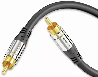 Kaufen 5m Subwoofer Kabel Cinch RCA Kabel 2x Cinch Stecker HiFi Audio Kabel SONERO • 12.95€