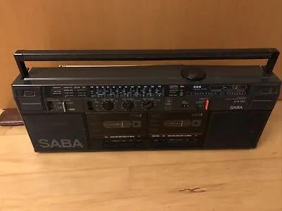 Kaufen SABA StereoRadio -Doppelkassettenrekorder RCR 592 Vintage 80 Er Jahre Gurte Def • 54.90€
