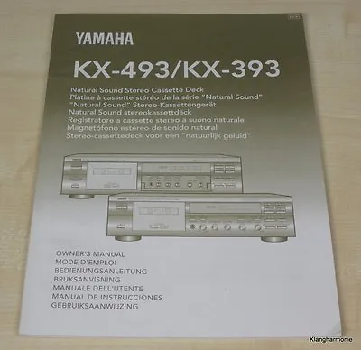Kaufen Yamaha KX-393 / KX-493 Bedienungsanleitung (mehrsprachig, Auch In Deutsch) • 11€