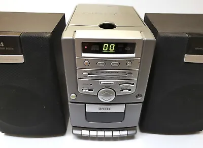 Kaufen Lifetec Micro Audiosystem LT 8966 - CD Kassette Tuner  2x Lautsprecherboxen • 34€