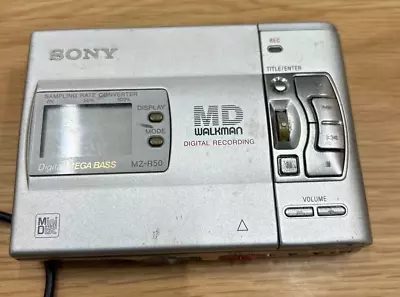 Kaufen SONY Minidisc MD Walkman Player Recorder MZ-R50 Silber Gebraucht Aus Japan • 111.42€
