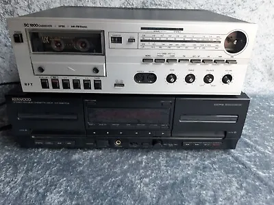 Kaufen Kenwood KX-W8070S Stereo Cassetten Deck RFT SC 1800 Tuner HIFI Kassettendeck DDR • 34.90€