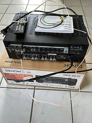 Kaufen DENON DRA 800 H SCHWARZ Stereo Netzwerk Receiver (2 Kanäle, Schwarz)Neuwertig • 201€