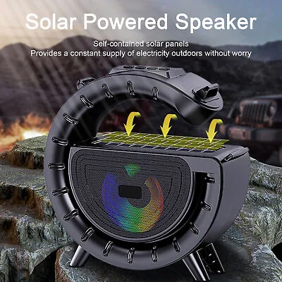 Kaufen Solarbetriebener Outdoor-soundsystem-lautsprecher Bluetooth Mit Lade-fm • 29.48€