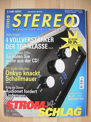 Kaufen Stereo 3/01 Marantz PM 14 KI, ASR Emitter 1, Musical Fidelity A 300, ART V 2 • 6€