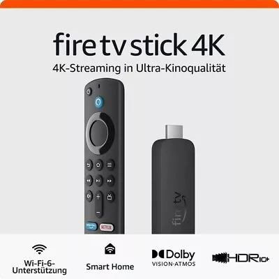 Kaufen Amazon Fire TV Stick 4K, Wi-Fi 6, Streaming In Dolby Vision/Atmos Und HDR10+ • 58.89€