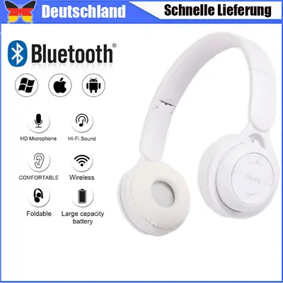 Kaufen On Ear Kopfhörer 5.0 Kinder Bluetooth Kabellos Stereo Bass Kopfhorer Faltbare • 12€