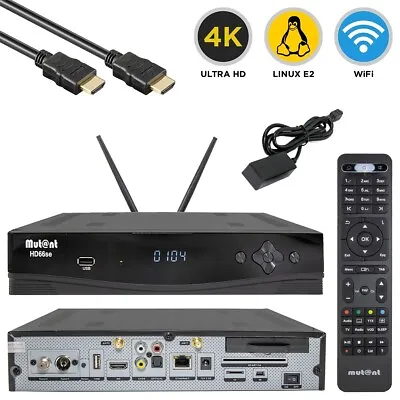 Kaufen Mutant HD66 SE 4K UHD Linux E2 PVR WiFi HDMI CA 1x DVB-S2X/C/T2 Combo-Receiver • 118.90€
