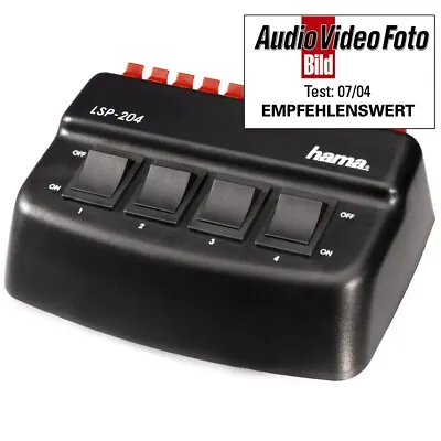 Kaufen Hama Profi Lautsprecher-Umschaltpult LSP 204  4 Fach Schalter Umschaltbox Switch • 22.95€