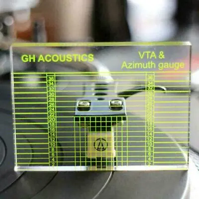 Kaufen Phono Tonarm Azimut Lineal VTA Patrone Mess Acryl Vinyl Q4P6 Plattenspieler B4Q1 • 4.19€