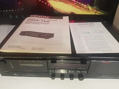 Kaufen DENON DRW-750 HIFI Stereo Double Cassette Deck Player Recorder 1988 TEIL DEFEKT • 129€
