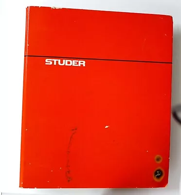 Kaufen Original Studer ReVoX B710 MKI + MKII Cassette Tape Deck Service Manual Ordner!! • 129€