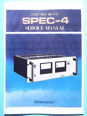 Kaufen Service Manual-Anleitung Für Pioneer Spec-4  • 17€