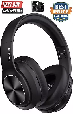 Kaufen Kabellose Bluetooth Over Ear Kopfhörer Faltbar Schwarz Gerät Drahtlose Ohrhörer • 46.52€
